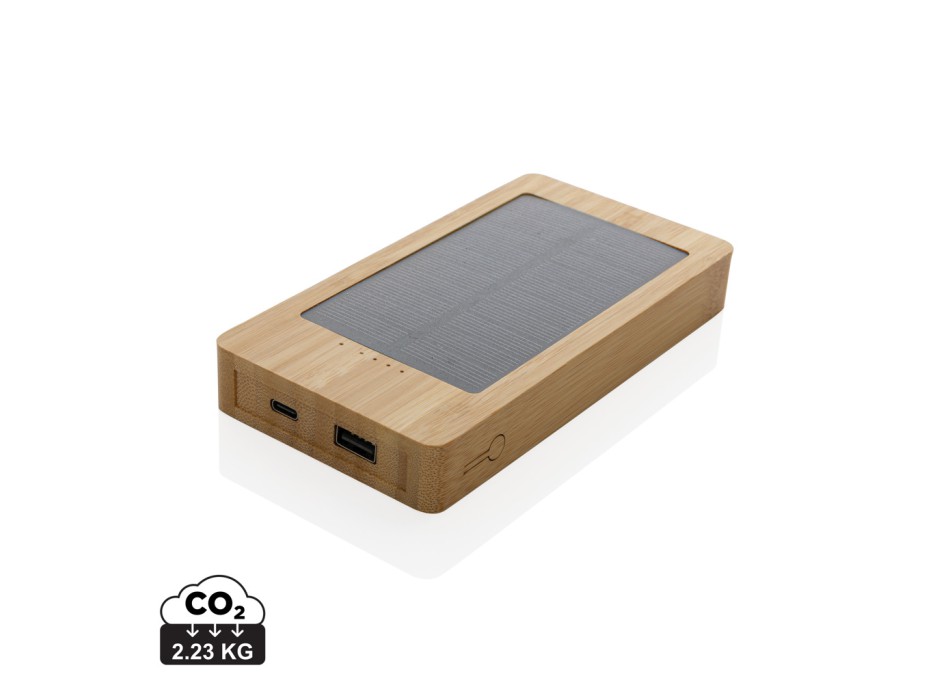 Powerbank solare 10.000 mAh in bambù FullGadgets.com