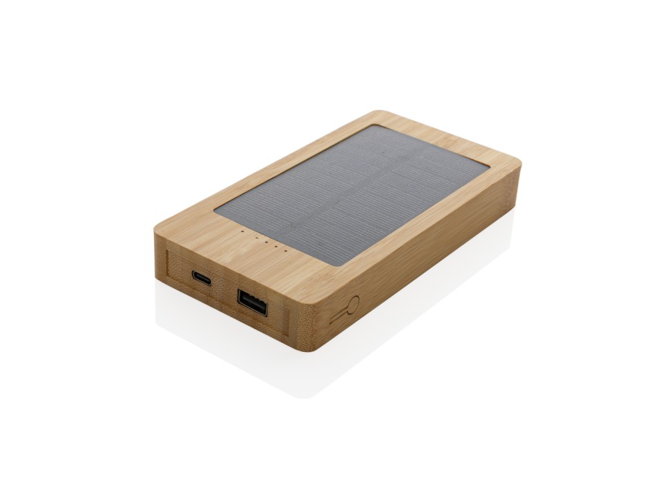 Powerbank solare 10.000 mAh in bambù FullGadgets.com