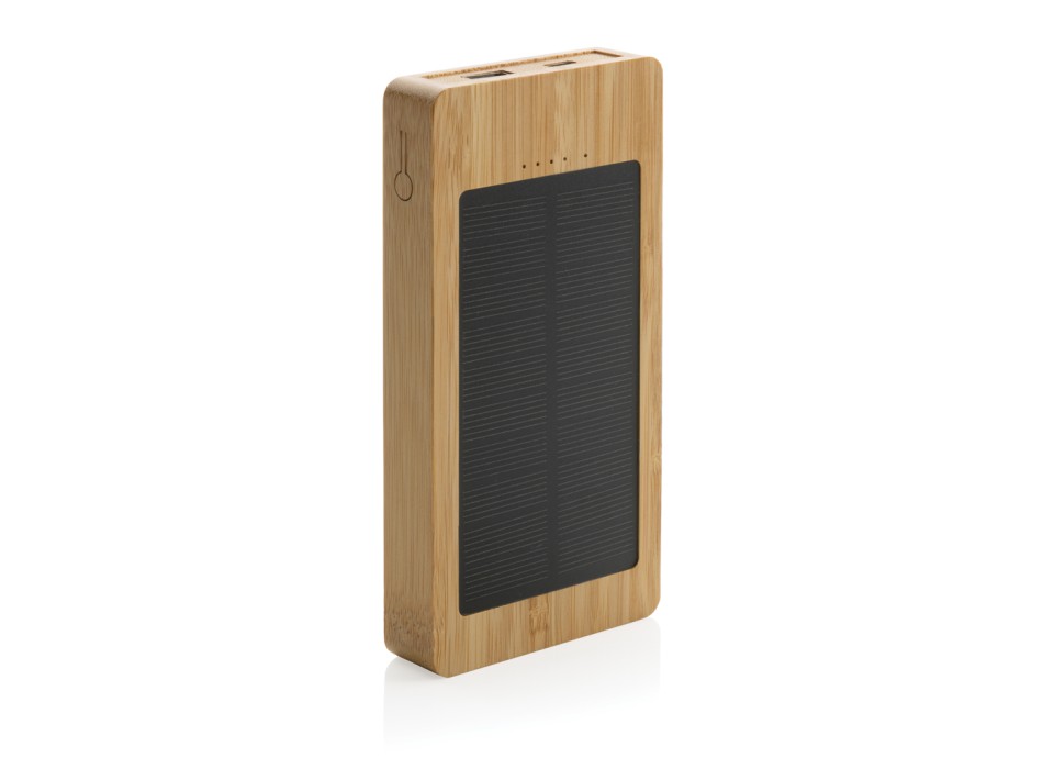 Powerbank solare 10.000 mAh in bambù FullGadgets.com