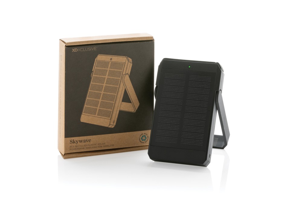 Powerbank solare 5000 mAh Skywave in plastica riciclata RCS FullGadgets.com