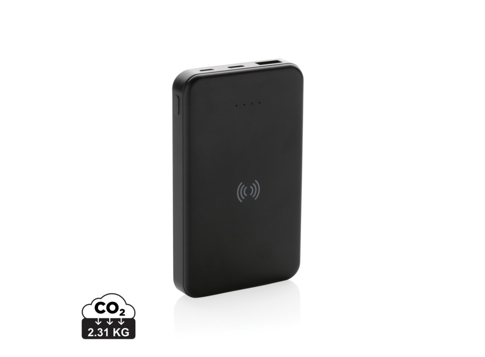 Powerbank wireless 5W da 5.000 mAh in plastica riciclata RCS FullGadgets.com