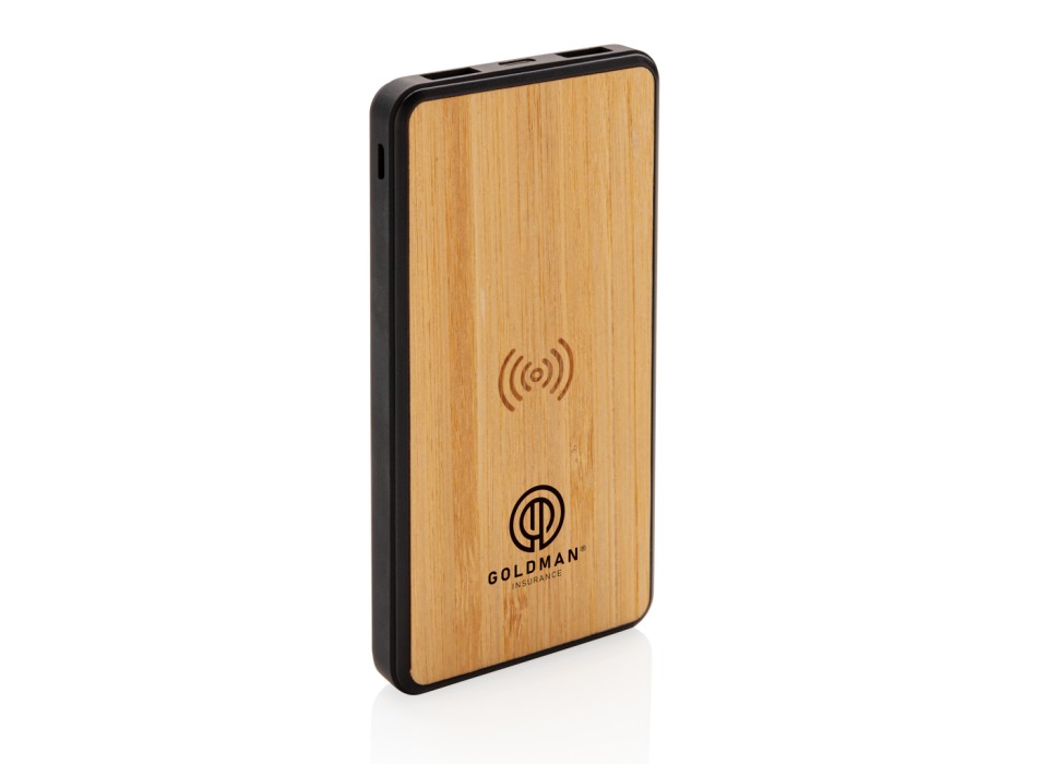 Powerbank wireless da 8.000 mAh in plastica riciclata RCS FullGadgets.com