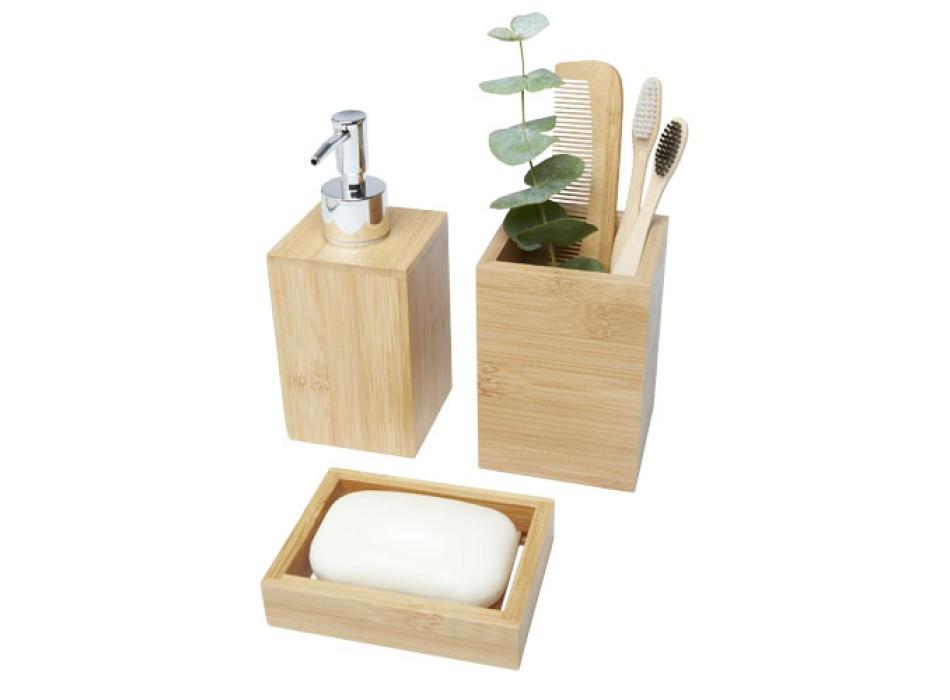 Set da bagno Hedon da 3 pezzi in bambù FullGadgets.com