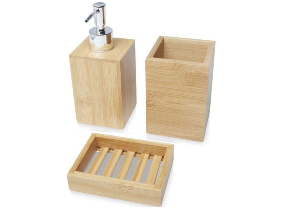 Set da bagno Hedon da 3 pezzi in bambù FullGadgets.com