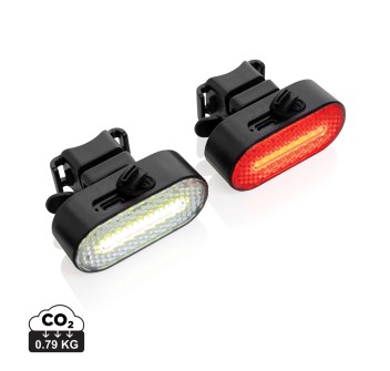 Set luci USB ricaricabili da bicicletta Lumino in rPlastica FullGadgets.com