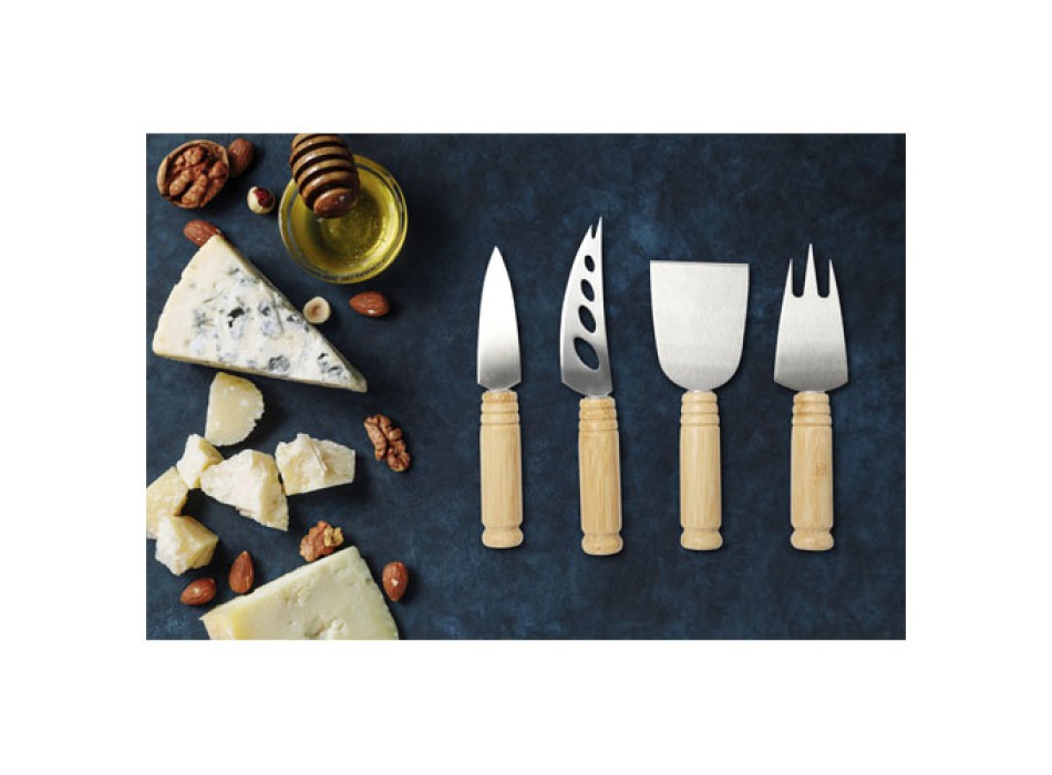 Set per formaggio Cheds da 4 pezzi in bambù FullGadgets.com