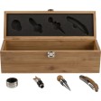 Set vino in bamboo ed acciaio inox Gareth FullGadgets.com