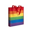 Shopper arcobaleno in r-pet  80g/m2, manici lunghi e soffietto FullGadgets.com