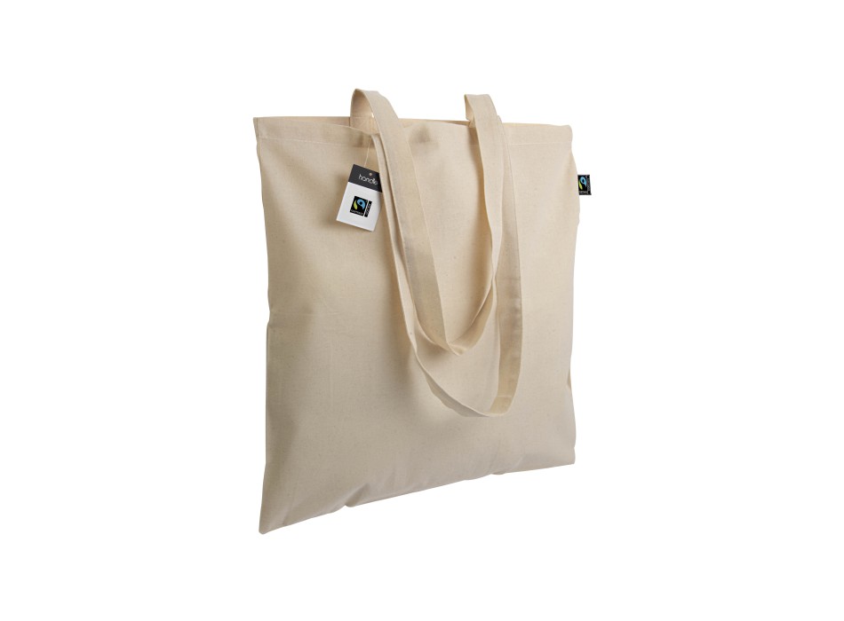 Shopper certificata Fairtrade® in cotone 140g/m2, manici lunghi FullGadgets.com