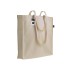 Shopper Certificata Fairtrade Personalizzabile In Cotone 140G/M2, Manici Lunghi E Soffietto