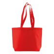 Shopper con soffietto alla base in cotone 120 g/m2, manici lunghi FullGadgets.com