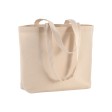 Shopper con soffietto alla base in cotone 120 g/m2, manici lunghi FullGadgets.com