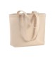 Shopper con soffietto alla base in cotone 120 g/m2, manici lunghi FullGadgets.com