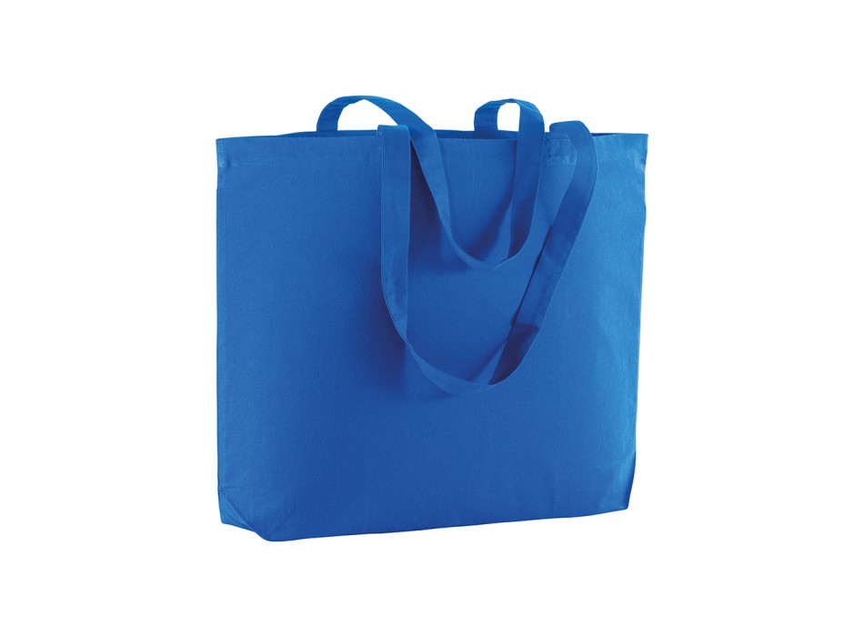 Shopper con soffietto alla base in cotone 135 g/m2, manici lunghi FullGadgets.com