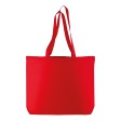 Shopper con soffietto alla base in cotone 135 g/m2, manici lunghi FullGadgets.com