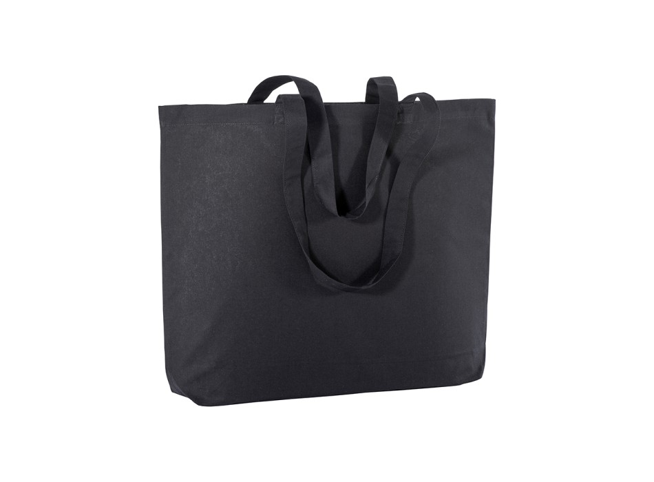 Shopper con soffietto alla base in cotone 135 g/m2, manici lunghi FullGadgets.com