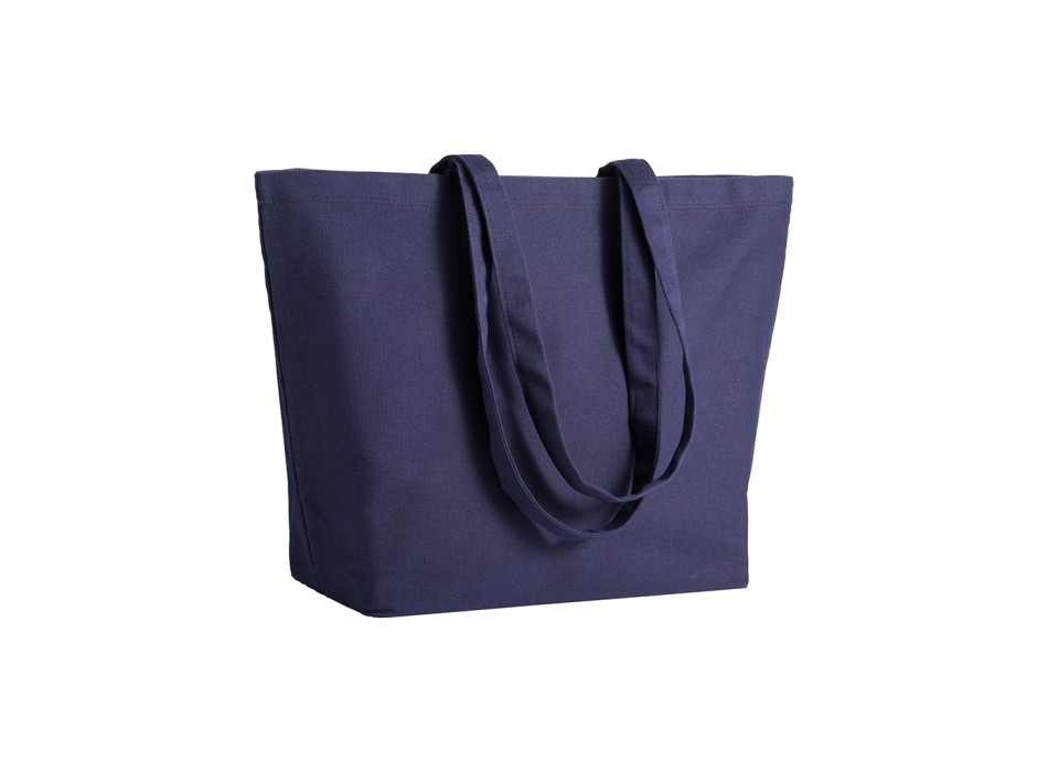 Shopper con soffietto alla base in cotone 280 g-m2, manici lunghi FullGadgets.com