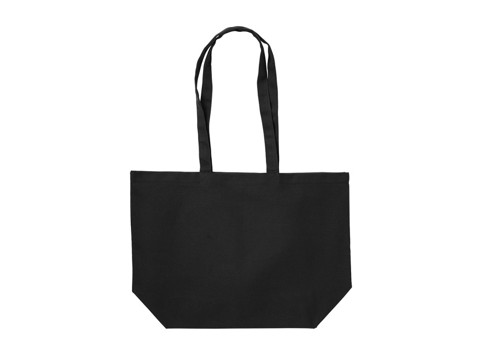 Shopper con soffietto alla base in cotone 280 g-m2, manici lunghi FullGadgets.com