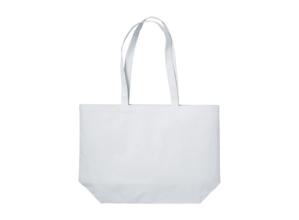 Shopper con soffietto alla base in cotone 280 g/m2, manici lunghi FullGadgets.com