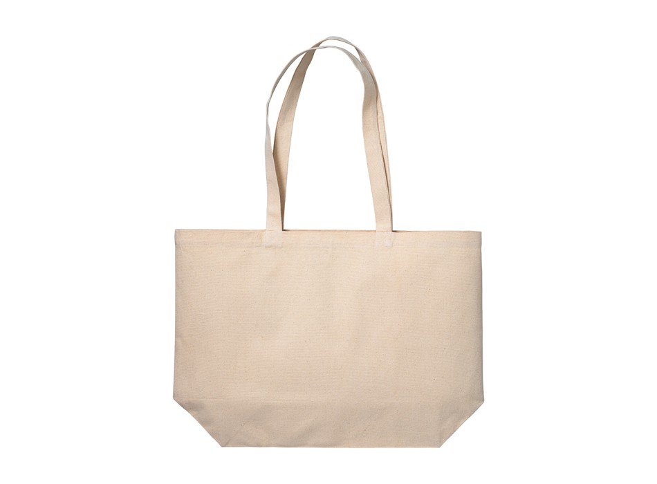 Shopper con soffietto alla base in cotone 280 g/m2, manici lunghi FullGadgets.com