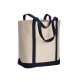 Shopper con soffietto alla base in cotone naturale FullGadgets.com