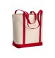 Shopper con soffietto alla base in cotone naturale FullGadgets.com