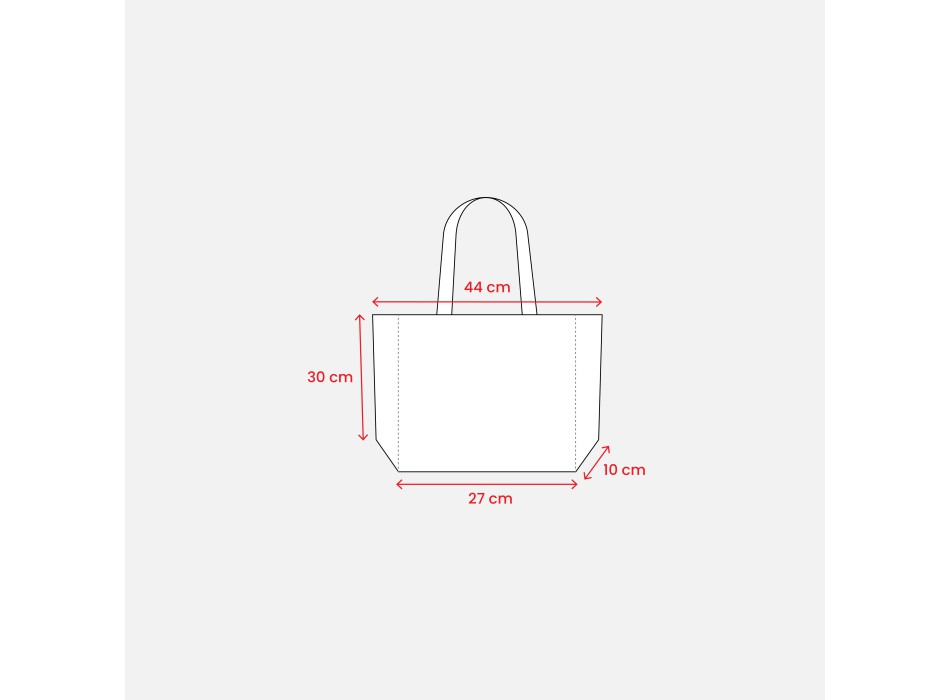 Shopper con soffietto alla base in TNT termosaldato, manici lunghi FullGadgets.com