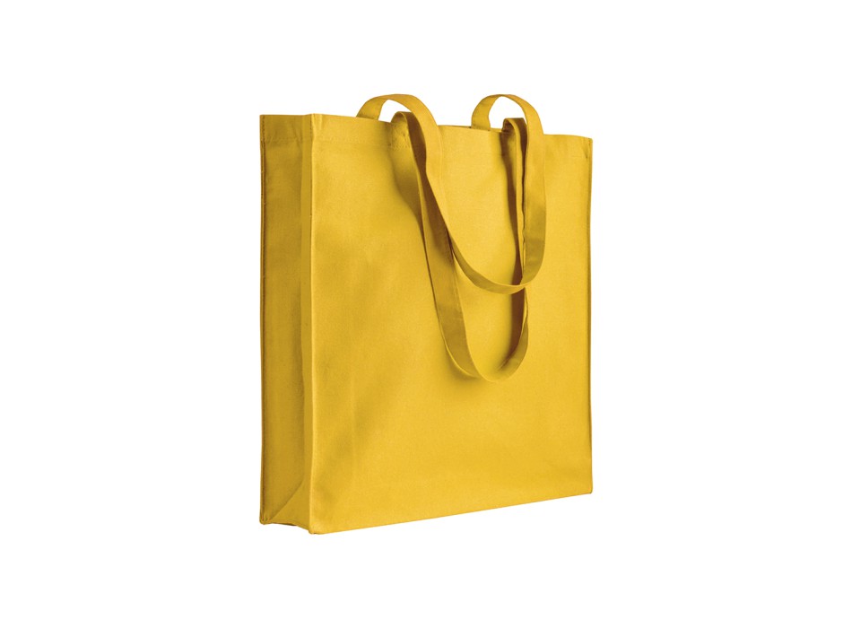 Shopper con soffietto in canvas 280 g/m2, manici lunghi FullGadgets.com