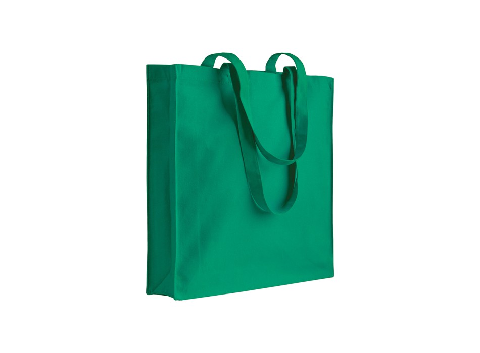 Shopper con soffietto in canvas 280 g/m2, manici lunghi FullGadgets.com