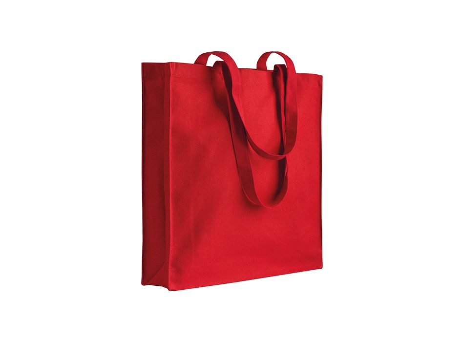 Shopper con soffietto in canvas 280 g/m2, manici lunghi FullGadgets.com