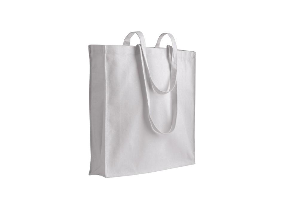 Shopper con soffietto in canvas 280 g/m2, manici lunghi FullGadgets.com