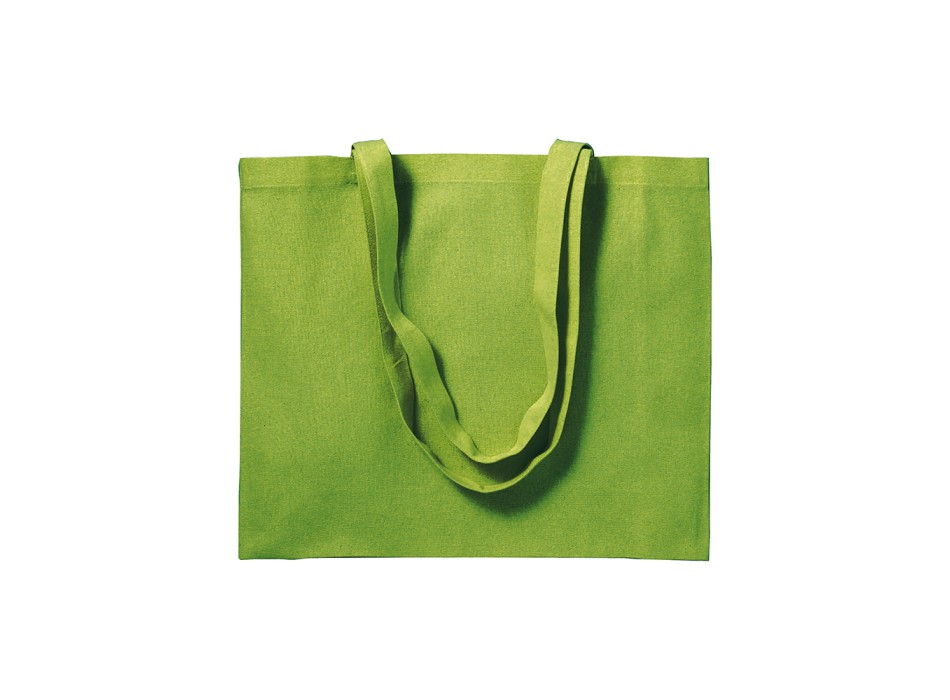 Shopper con soffietto in cotone 200 g/m2, manici lunghi FullGadgets.com