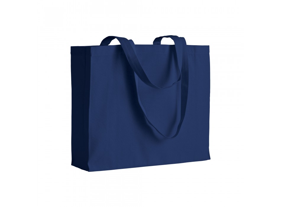 Shopper con soffietto in cotone 200 g/m2, manici lunghi FullGadgets.com