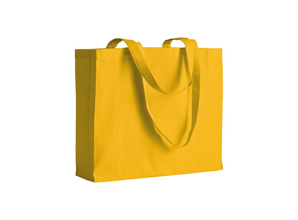 Shopper con soffietto in cotone 200 g/m2, manici lunghi FullGadgets.com