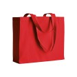 Shopper con soffietto in cotone 200 g/m2, manici lunghi FullGadgets.com