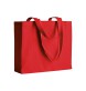 Shopper con soffietto in cotone 200 g/m2, manici lunghi FullGadgets.com