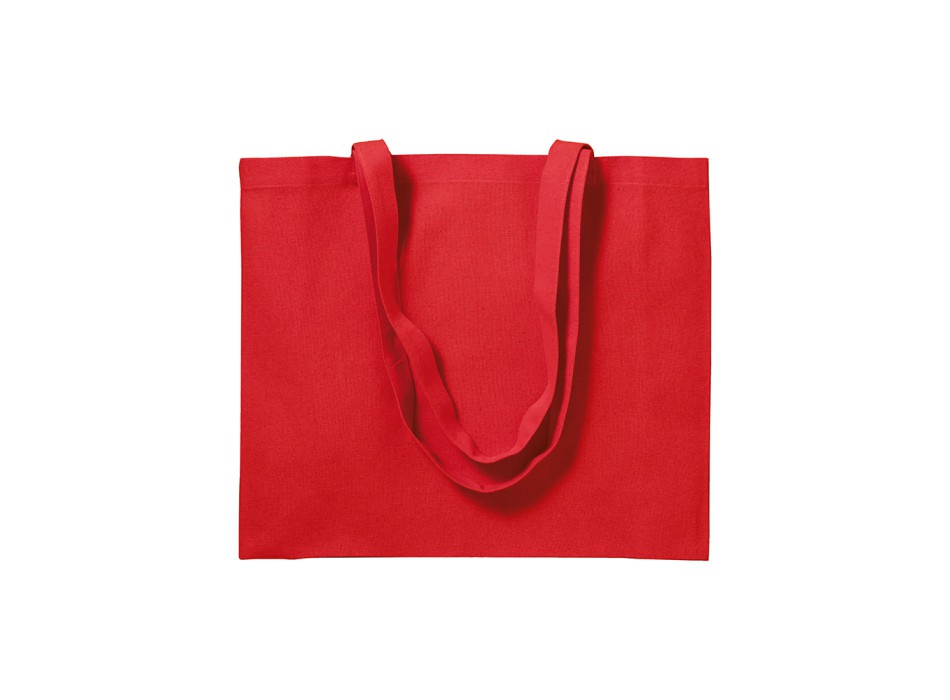 Shopper con soffietto in cotone 200 g/m2, manici lunghi FullGadgets.com