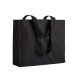 Shopper con soffietto in cotone 200 g/m2, manici lunghi FullGadgets.com