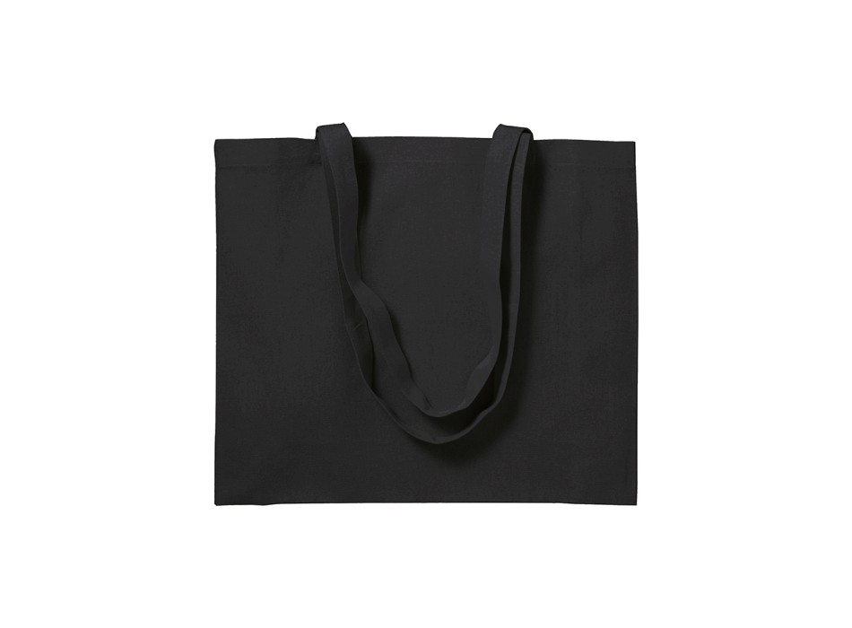 Shopper con soffietto in cotone 200 g/m2, manici lunghi FullGadgets.com