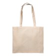 Shopper con soffietto in cotone 200 g/m2, manici lunghi FullGadgets.com