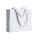 Shopper con soffietto in cotone 200 g/m2, manici lunghi FullGadgets.com