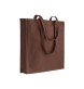 Shopper con soffietto in cotone 220 g/m2, manici lunghi FullGadgets.com