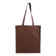 Shopper con soffietto in cotone 220 g/m2, manici lunghi FullGadgets.com