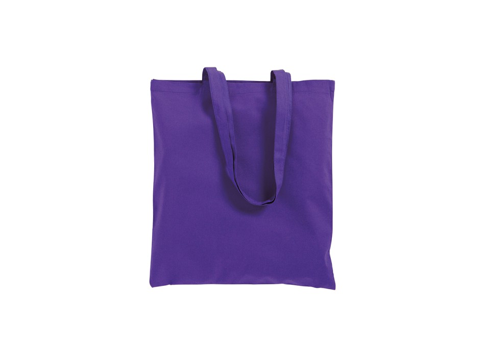 Shopper con soffietto in cotone 220 g/m2, manici lunghi FullGadgets.com