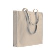 Shopper con soffietto in cotone 250 g/m2, manici lunghi e chiusura con zip FullGadgets.com