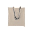 Shopper con soffietto in cotone 250 g/m2, manici lunghi e chiusura con zip FullGadgets.com