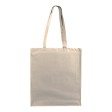 Shopper con soffietto in cotone 250 g/m2, manici lunghi e chiusura con zip FullGadgets.com