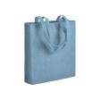 Shopper con soffietto in cotone riciclato 150 g/m2 effetto melange, manici lunghi FullGadgets.com