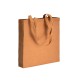 Shopper con soffietto in cotone riciclato 150 g/m2 effetto melange, manici lunghi FullGadgets.com