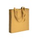 Shopper con soffietto in cotone riciclato 150 g/m2 effetto melange, manici lunghi FullGadgets.com